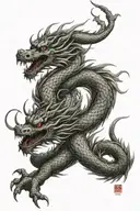 Chinees dragon tattoo tattoo design idea