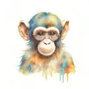 Monkey With Shades  tattoo design idea