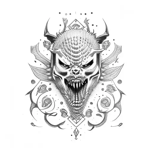 Beelzebub tattoo design idea