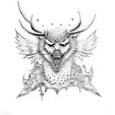 Beelzebub tattoo design idea
