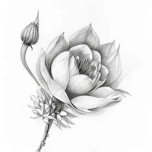 December birth flower with 1991-2012 tattoo design idea