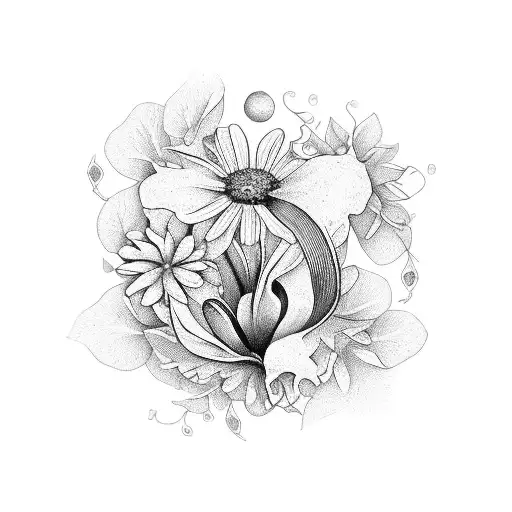 December birth flower 1991-2012 tattoo design idea