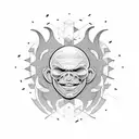 aphex twin tattoo design idea