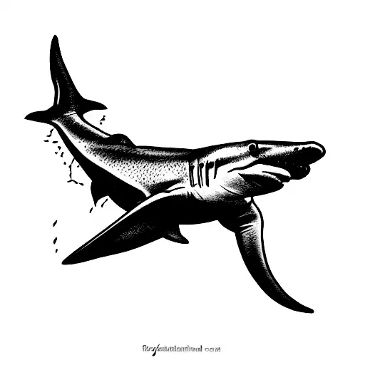 hammerhead shark tattoo design idea