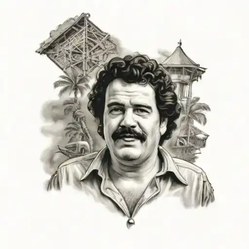 Pablo Escobar tattoo design idea