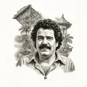 Pablo Escobar tattoo design idea