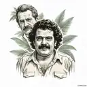 Pablo Escobar tattoo design idea