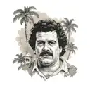 Pablo Escobar tattoo design idea