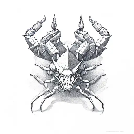 radscorpion and diablos tattoo design idea