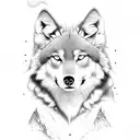 Wolf tattoo design idea