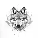 Wolf tattoo design idea