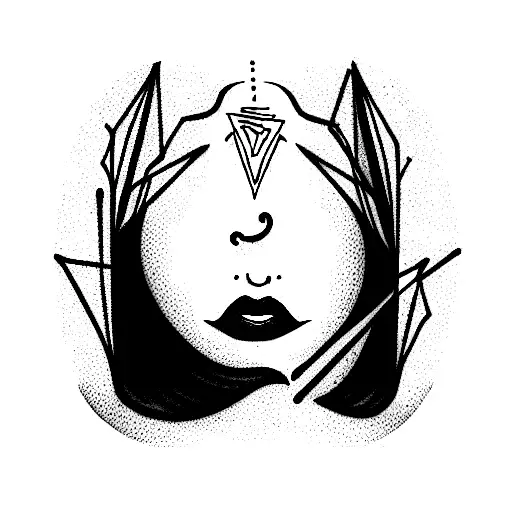 Witchcraft tattoo design idea