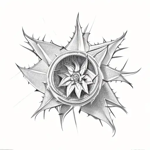 aloe plant  tattoo design idea