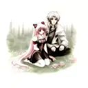 Rose and Wolf tattoo design idea