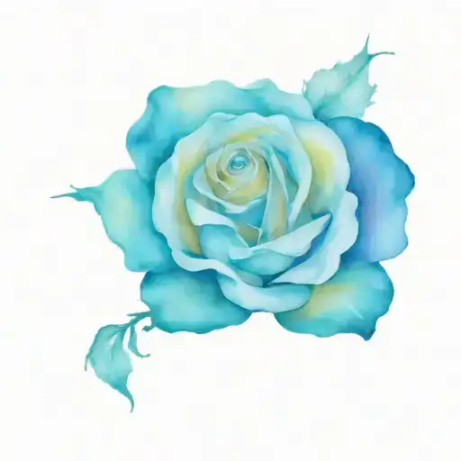 moonlight rose tattoo design idea