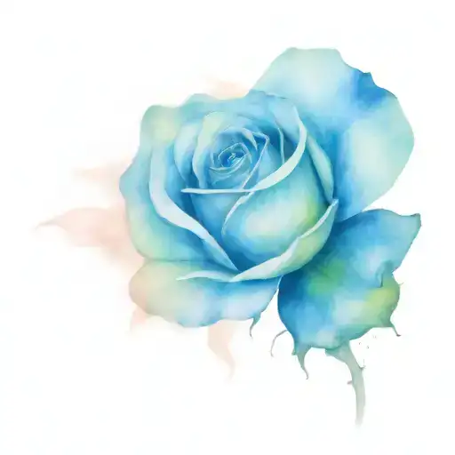 moonlight rose tattoo design idea