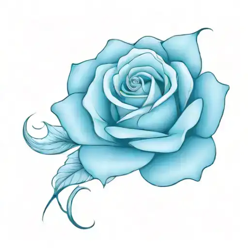 moonlight rose tattoo design idea