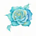 moonlight rose tattoo design idea