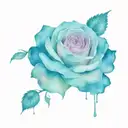 moonlight rose tattoo design idea