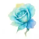 moonlight rose tattoo design idea