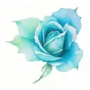 moonlight rose tattoo design idea