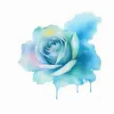 moonlight rose tattoo design idea