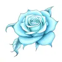 moonlight rose tattoo design idea