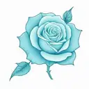 moonlight rose tattoo design idea