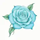 moonlight rose tattoo design idea