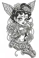 Betty Boop tattoo design idea