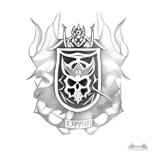 espada de são jorge tattoo design idea