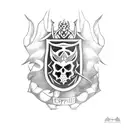 espada de são jorge tattoo design idea