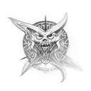 espada de são jorge tattoo design idea