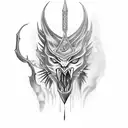 espada de são jorge tattoo design idea