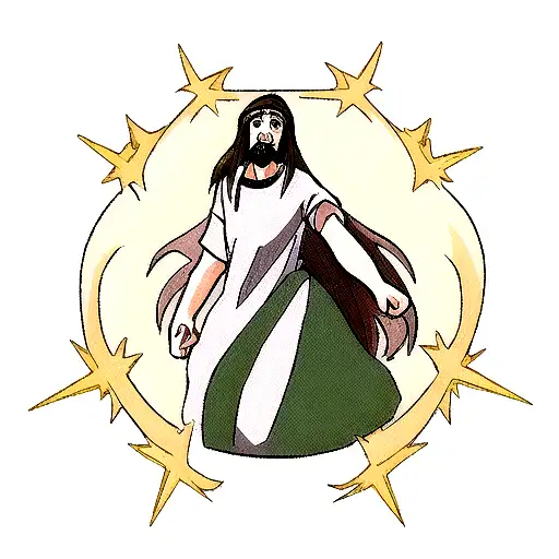 Jesus no antebraço  tattoo design idea