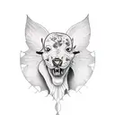 wine tattoo design idea