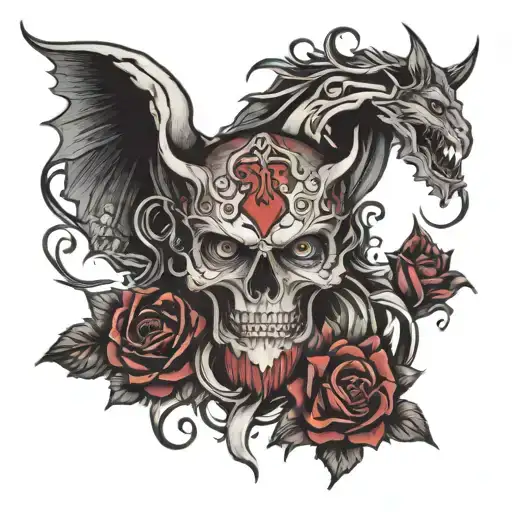 sin of pride  tattoo design idea