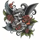 sin of pride  tattoo design idea