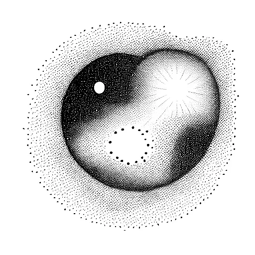 mirrorball tattoo design idea