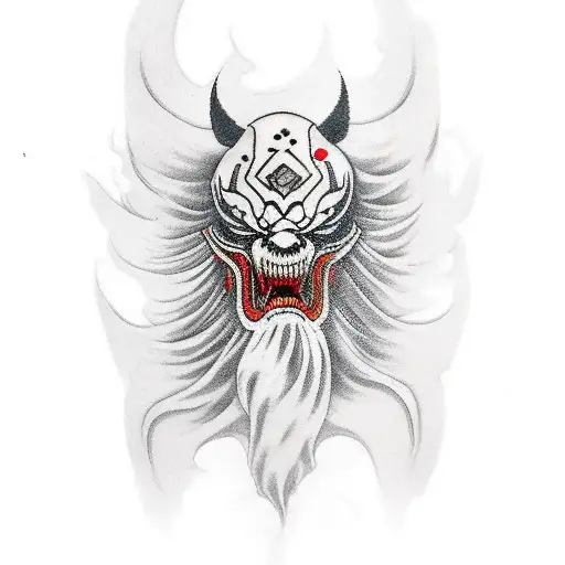 ghost of tsushima mask hand tattoo tattoo design idea