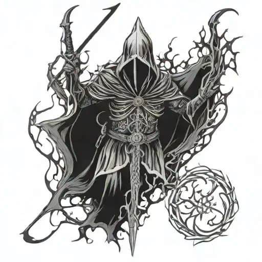 nazgul lord of the rings tattoo design idea