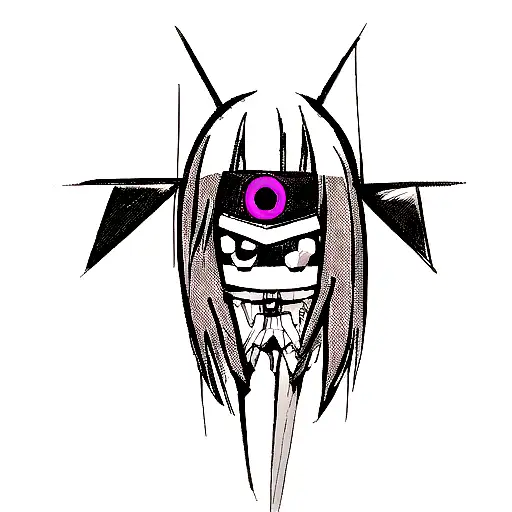 cyber sigilism drawing tattoo design idea