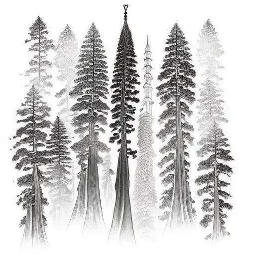 Redwood Forrest tattoo design idea