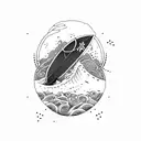 surfer tattoo design idea