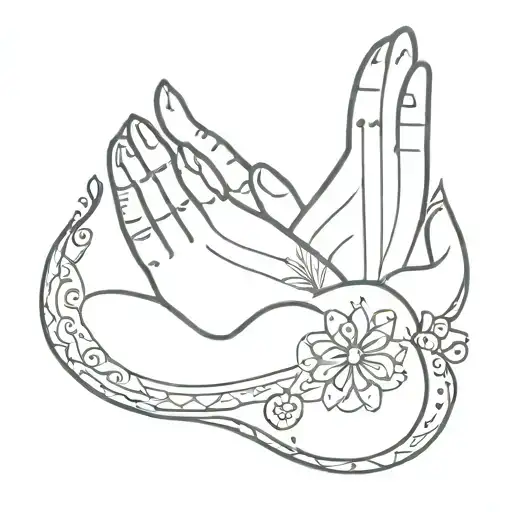 hand of Fatima tattoo design idea