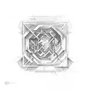 Labyrinth tattoo design idea