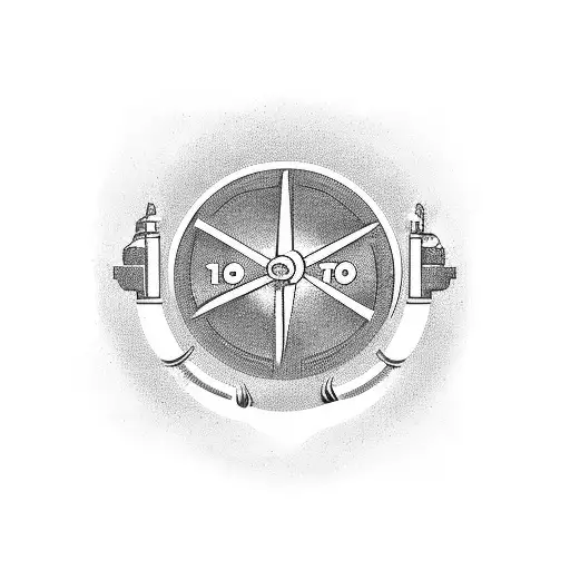 gas pump, high octane, flames  tattoo design idea