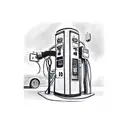 gas pump, high octane, flames  tattoo design idea