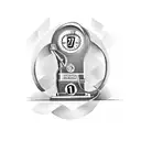 gas pump, high octane, flames  tattoo design idea