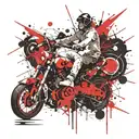 stoic virtues tattoo design idea